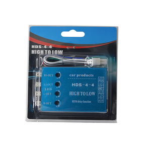 Convertidor de Audio de Alta a Baja Fidelidad HDS-4-4, Sistema de Audio para Auto RCA de 4 Entradas y 4 Salidas con Función REM Delay - Product Image 3