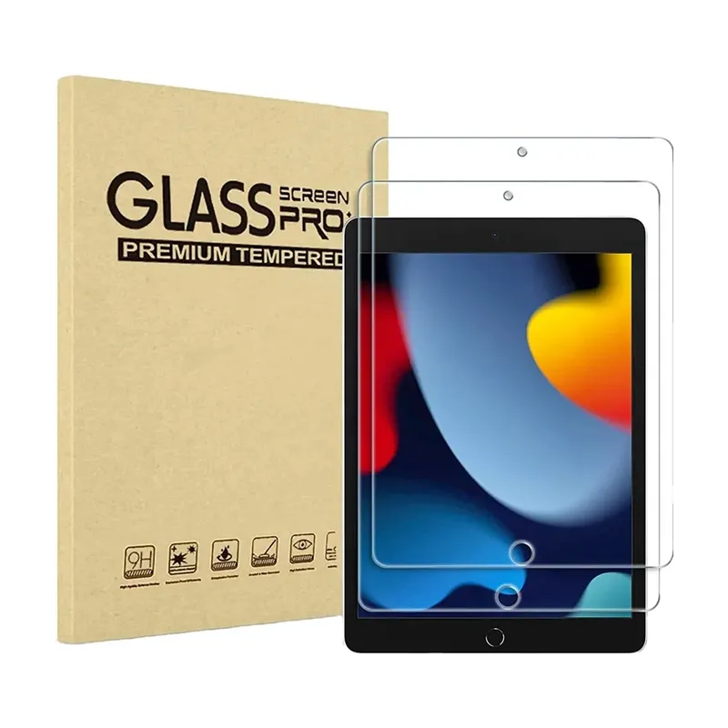 2 pack 0.3mm 10.1 inch tempered glass screen protector for Ipad