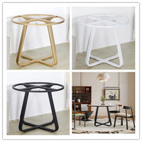 Pieds de table modernes en métal personnalisables, support de bureau, pour table de salon, table à manger, table basse, étagère, plaque de pied en roche