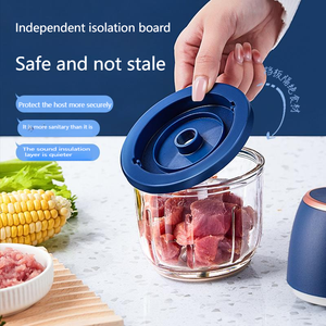 Picadora de Ajo Eléctrica, Máquina para Triturar Ajo, Licuadora de Alimentos para Sazonar, Licuadora de Alimentos Complementarios de Alta Calidad para Cocina Doméstica - Product Image 1