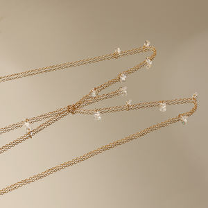 Chaîne en acier inoxydable couleur sentimentale Sexy chaude personnaliser la chaîne <span class=keywords><strong>de</strong></span> ventre du <span class=keywords><strong>sein</strong></span> féminin chaîne <span class=keywords><strong>de</strong></span> taille en strass - Product Image 3