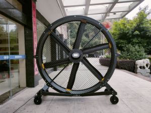 Latest Design LCD Panel WIFI <b>Control</b> 220V Motor 1.5m Outdoor Industrial Fans with Wheels Free <b>Standing</b> IP55 Protection for Gym - Product Image 2