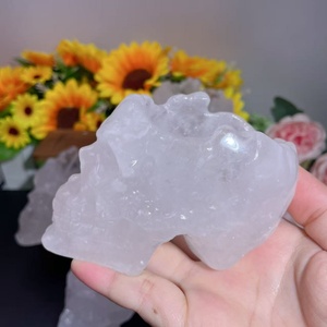 Piedras Preciosas Naturales al por Mayor, Cuencos de Cuarzo Transparente Tallados en Forma de Calavera, Cristal Curativo para Decoración Feng Shui - Product Image 4