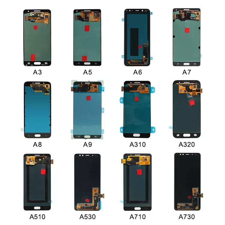 100% Original Mobile Phone Lcd Display Screen Replacement For Samsung galaxy A3 A5 A6 A7 A8 A9 2015 2016 2017 2018