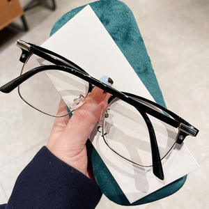 แว่นตาผู้ชายทรงสี่เหลี่ยมครึ่งกรอบ รุ่น H16178 เลนส์ป้องกันรังสียูวี AC P3 16178 ผลิตที่ไถโจว - Product Image 5