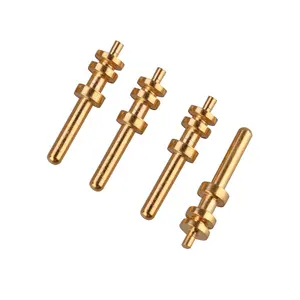 High precision connector crimp contacts pins brass 1.0 Solder Cup wire pin type terminal