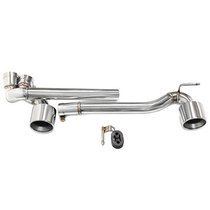 Punta de escape de fibra de carbono de acero inoxidable 304 para coche, tubo de escape para kit de carrocería de gama media 06-16 E90 E92 318i 320i 325i <span class=keywords><strong>330</strong></span> MP - Product Image 1