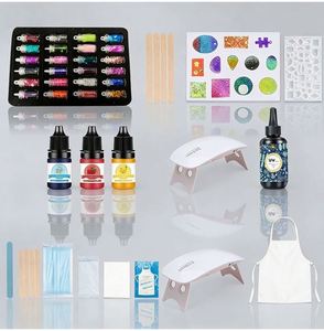 Kit de résine UV TOYSRUNNER pour la fabrication de bijoux, résine époxy transparente dure à durcissement rapide, moules pour pendentifs, boucles d'oreilles, porte-clés - Product Image 3