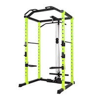Rack à demi-squat moderne pour salle de sport commerciale, machine de musculation pliable avec plaques de poids, tube en acier Q235, pile de poids de 120 kg