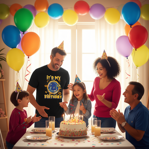 Camiseta de manga larga para fiesta familiar de cumpleaños, con la inscripción "It's My 4Th Birthday Boy" - Product Image 3