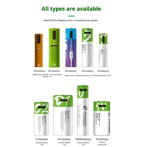 5 #   เอเอ 7 #   แบตเตอรี่แบบชาร์จได้ AAA D1 C2 1.5V ลิเธียม ชาร์จผ่าน USB สำหรับโทรศัพท์ ของเล่น เตาแก๊สอเนกประสงค์ ความจุขนาดใหญ่ ผลิตในจีน - Product Image 4