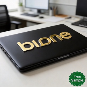 Placa con Logotipo Autoadhesiva en Relieve 3D Dorado Espejo Brillante, Etiqueta de Transferencia de Texto Personalizada con la Marca - Product Image 5