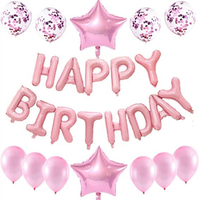 Ensemble de Décoration de Ballons pour Fête d'Anniversaire, Décoration de Fête Festive, Ballon en Latex, Ballon en Aluminium