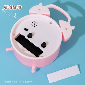 Round Colored Alarm <b>Clock</b> Circular Single Sided Plastic <b>Desk</b> <b>Clock</b> With Alarm For Dormitory Student Use - Product Image 2