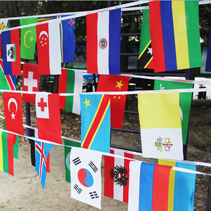 Bandierine Economiche 14*21cm per Tifosi di Calcio, 24 <span class=keywords><strong>Bandiere</strong></span> <span class=keywords><strong>Nazionali</strong></span>, Striscione di <span class=keywords><strong>Bandiere</strong></span> del Mondo per Decorazioni - Product Image 5