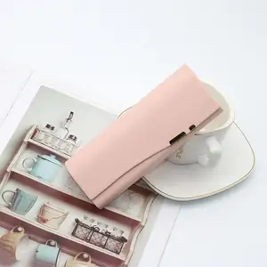 New Style Leather Packaging Case For Eyewear Custom Logo Glasses Case