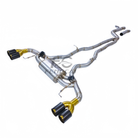 Échappement Catback Valvetronic pour BMW X3 X4 G01 G02 M40i 2020-2024 B58, système d'échappement avec silencieux et embouts en carbone quadruples