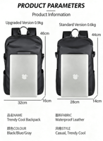 Sac à dos de grande capacité personnalisable en stock, sac à dos décontracté pour ordinateur portable, sac d'école, sac à dos d'affaires pour hommes, sac à dos de sport pour ordinateur