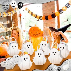 Bolsas de Papel para Golosinas de Halloween con Asa, Bolsas de Regalo para Dulces y Golosinas para Fiestas de Halloween - Product Image 3