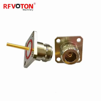 Connecteur coaxial RF de type N femelle à 4 trous avec broches M3, prise à vis, convertisseur de connecteurs, fourni par l'usine