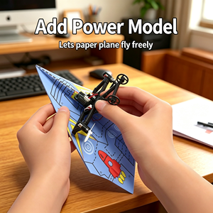 Yuglow Nuovo Aeroplano <span class=keywords><strong>di</strong></span> <span class=keywords><strong>Carta</strong></span> RC Fai-da-Te 2.4GHz, Giocattolo Educativo STEM per Bambini, Gioco Scientifico Volante per Esterni - Product Image 6