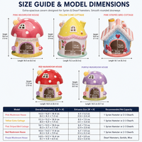 Abri en céramique pour hamster, maison d'été rafraîchissante avec compartiment isotherme, pour hamster syrien, pygmée et petits animaux de compagnie, décoration et accessoire de cage