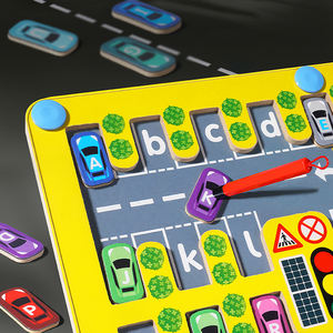 2至4岁儿童木制迷宫棋盘游戏-带停车场设计的教育玩具开发儿童智力 - Product Image 3