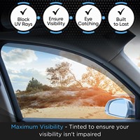 Deflectores de Viento para Ford Fiesta MK7 2008-2017 Hatchback de 3 Puertas, Juego de 2 Piezas