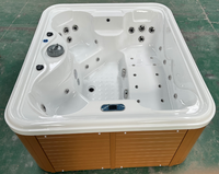 Villa SPA avec piscine extérieure en acrylique pour 3 personnes, baignoire spa d'hôtel et panneau intelligent à température constante