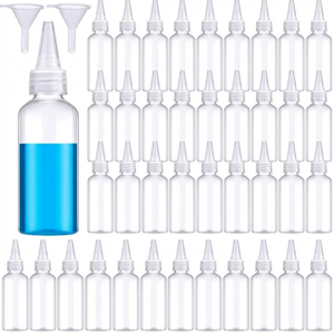 New 30ml 60ml 100ml 120ml 250ml PET Hair Oil <b>Bottles</b> Transparent Twist Top Cap <b>Squeeze</b> Ink Liquid Glue <b>Bottle</b> - Product Image 1