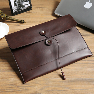 Commercio all'ingrosso Logo Personalizzato Sacchetto di Frizione Della Busta con la Corda Chiusura Dell'annata 3 Colori Degli Uomini di Affari di Lusso Del Progettista Del Sacchetto di Lusso Sacchetto di <span class=keywords><strong>Mano</strong></span> - Product Image 5
