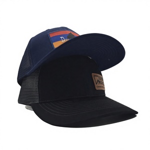 high-quality Richardson 112 Trucker Hat Custom Leather Patch Low MOQ Tactical Outdoor Fishing Hunting <b>Mesh</b> Back Snapback - Product Image 3