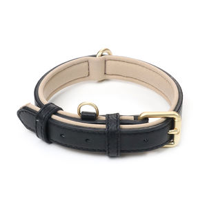 Collares de perro de cuero genuino vegano suave de calidad superior enrollados con correa Venta caliente en 2024 - Product Image 4