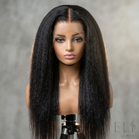 Perruque frontale HD transparente sans colle à nœuds invisibles pour cheveux vierges, avec ligne de cheveux pré-coupée et alignée, cuticules intactes