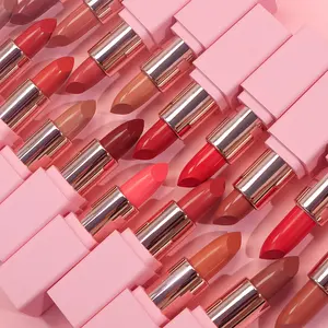 Wholesale New Nude Shiny Lip Stick Vendor Private Label Waterproof Pink Matte Cream Lipstick
