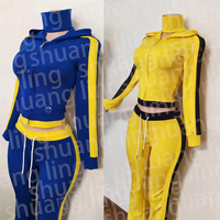 Setelan Jaket Zipper Wanita dengan Logo Custom, Termasuk Celana Pendek atau Skort, Windbreaker, dan Tracksuit 2 Potong