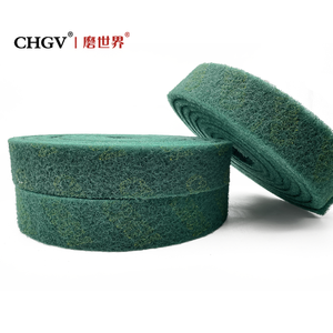 <strong>Non</strong> Woven Scouring Pad Roll Rust Removal 8698 Green <strong>Abrasive</strong> Scouring Pads Rolls - Product Image 5
