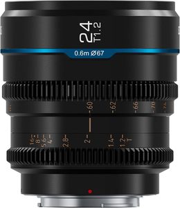 SIRUI 나이트 워커 24mm T1.2 시네 렌즈, MFT/E/RF/X/L 마운트 MS24E-B 대형 조리개 수동 초점 렌즈 - Product Image 5
