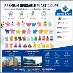 Grands gobelets en plastique de 650 ml avec couvercles et pailles, personnages 3D pour fêtes estivales, gobelets à slushy à long col, gobelets à jus de fruits avec couvercle 3D - Product Image 6