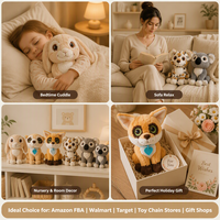 Peluche Kawaii, Animal en Peluche Mignon, Lapin, Chiot, Léopard, Koala, Jouet Doux Assis pour Enfants, Cadeau, Décoration Maison, 5 Styles