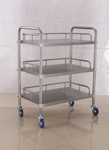 Op Maat Gemaakte Roestvrijstalen Medische Kar Kliniek Ziekenhuis <span class=keywords><strong>Trolley</strong></span> Met Wielen En Lade - Product Image 6
