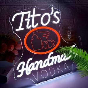 Letreros de neón de <span class=keywords><strong>Vodka</strong></span> hechos a mano para decoración de pared Letrero de neón regulable para hombre Cueva Luces de neón personalizadas - Product Image 1