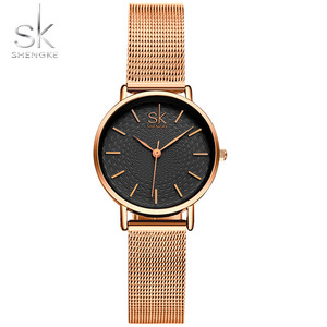 Shengke Sk K0006 Orologio da Donna di Lusso Ultra Sottile con Cinturino in Maglia d'Acciaio Moda Femminile Orologio da Polso al Quarzo per Reloj Mujer - Product Image 1