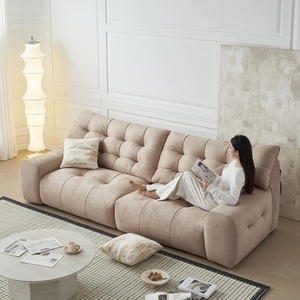 2025 nuevo respaldo alto Magic <span class=keywords><strong>Masha</strong></span> Black Bear fila recta sofá conjunto de tela con patas de tela para sala de estar por Guangdong Foshan - Product Image 2