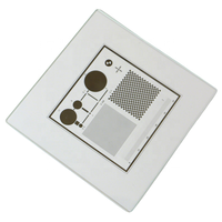 Yaopu Optics Chessboard+Point Calibration Plate 100x100mm High Precision Machine Vision Calibration Plate