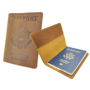 Funda Protectora para Pasaporte de Cuero Genuino Estilo Retro Country, Venta al Por Mayor - Product Image 6