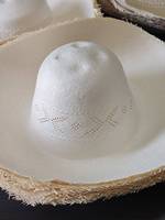 ND472 Chapeau de cowboy classique en paille Shantung 20X avec corps en papier japonais glacé