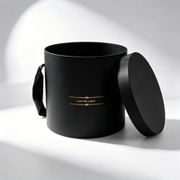 Emballage en carton recyclable personnalisé, boîte ronde pour chapeaux et marques de vêtements avec impression de logo personnalisée