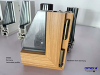 Fenêtre et porte battantes personnalisées en PVC de style européen avec ouverture en verre trempé UPVC pour chambre à coucher cuisine salle de bain