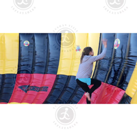 Offre Spéciale le jeu interactif gonflable de compétition de vortex avec les jeux gonflables de location de mur de vitesse de chaîne de vortex d'IPS à vendre